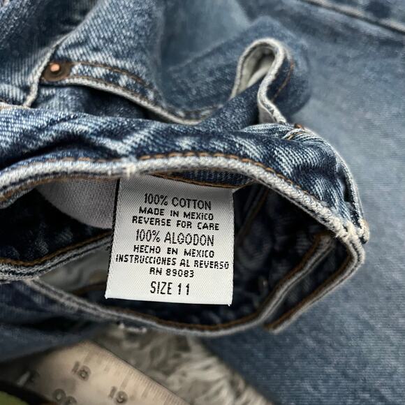 Vintage Y2K lei Wide Leg Blue Jeans Women’s Denim 2000s Large - Picture 12 of 12